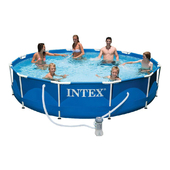 28212 Каркасный бассейн Intex METAL FRAME 366х76 см  Intex + фильтр-насос 2006 л/ч
