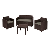 Комплект мебели KETER Alabama set (Алабама Сэт), коричневый