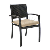 Садовый стул с подушкой Garden4you STELLA 13145, тёмно-коричневый
